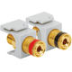 Binding Post Audio Speaker Connectors in HD Style - White, One-pair IC107PMGWH Binding Post Audio Speaker Connectors in HD Style - White, One-pair IC107PMGWH